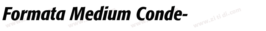 Formata Medium Conde字体转换 Formata Medium Conde字体转换